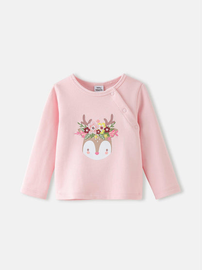 Baby Girls' Graphic Long‑Sleeve Top