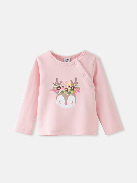 Baby Girls' Graphic Long‑Sleeve Top