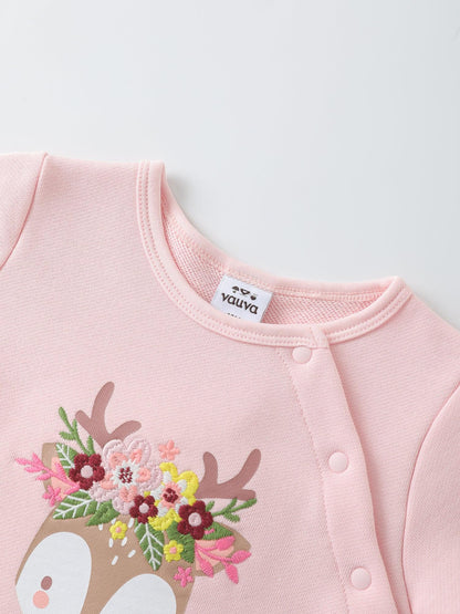 Baby Girls' Graphic Long‑Sleeve Top