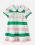 Baby Girls Stripy Tulip Sleeves Dress