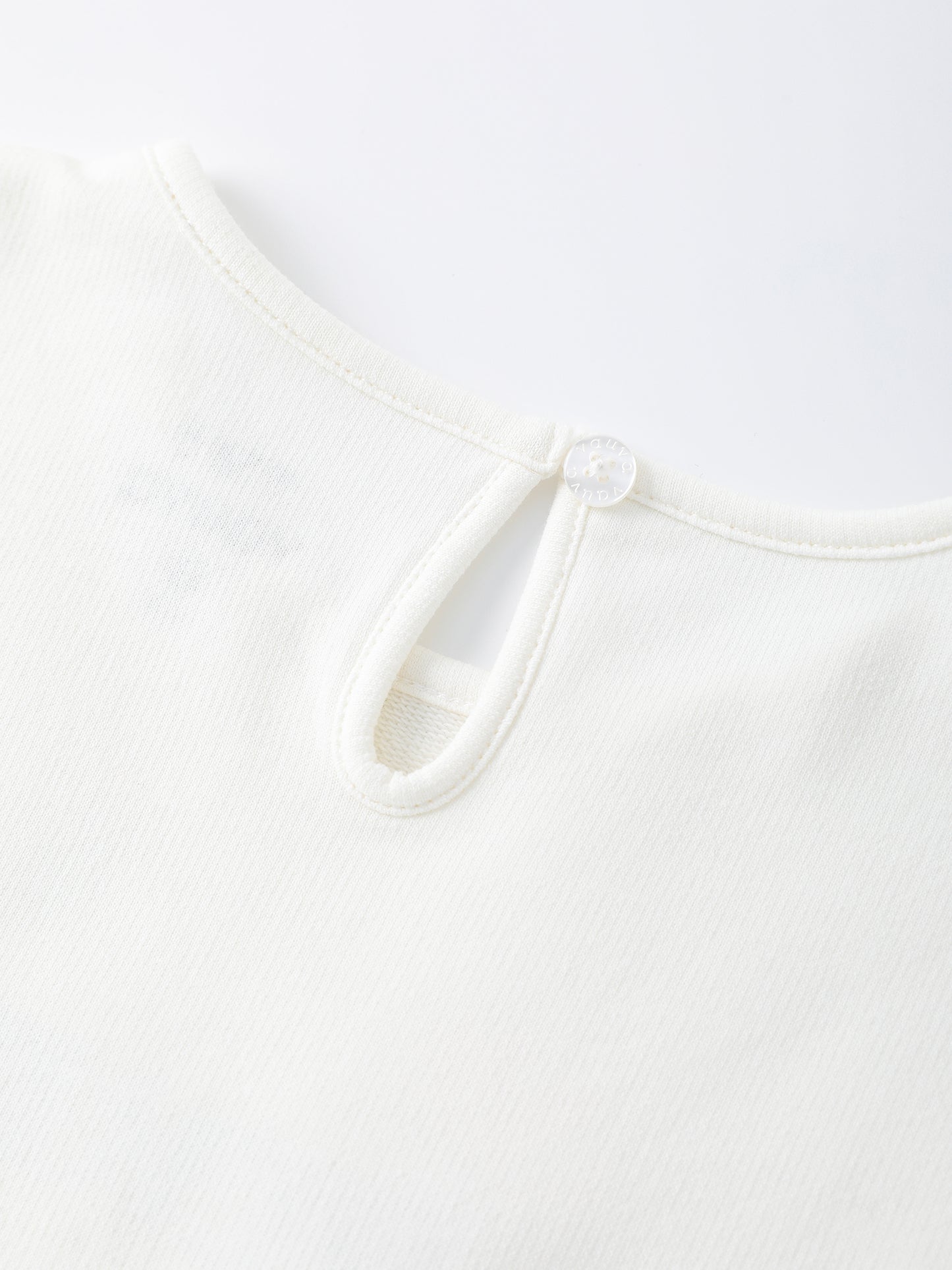 Girls Short Sleeves Two-Tone Dress