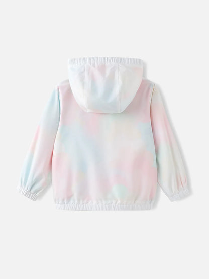 Girls Allover Iridescent Print 2-In-1 Windbreaker