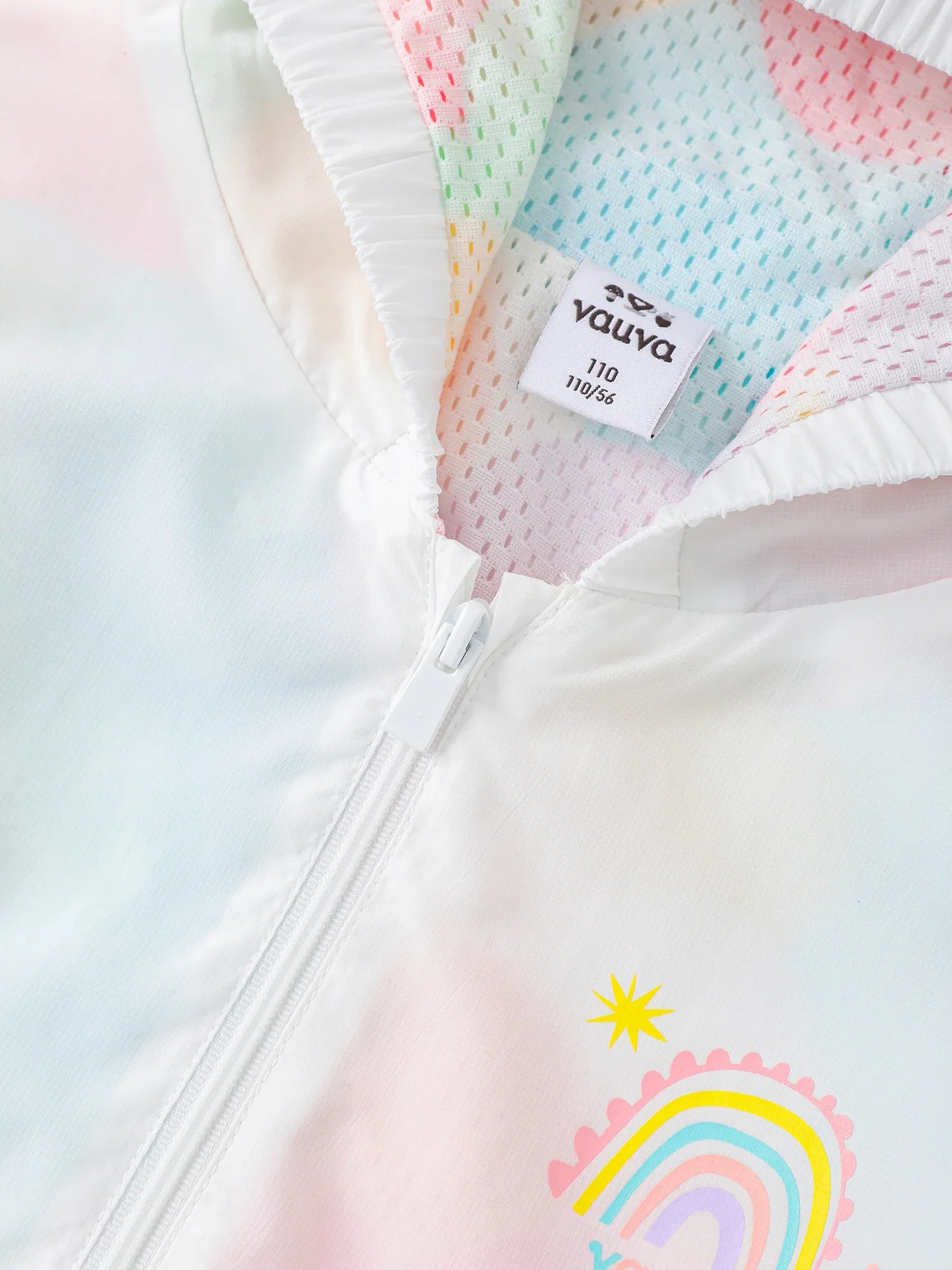 Girls Allover Iridescent Print 2-In-1 Windbreaker
