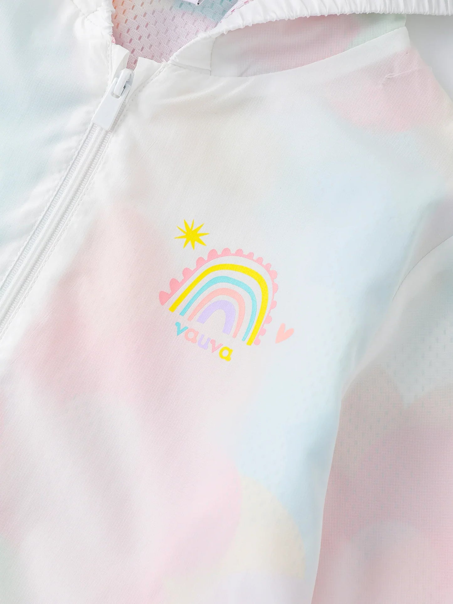 Girls Allover Iridescent Print 2-In-1 Windbreaker