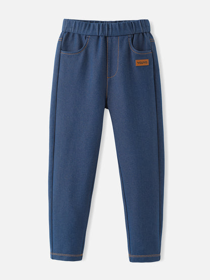 Girls Jersey Denim Leggings