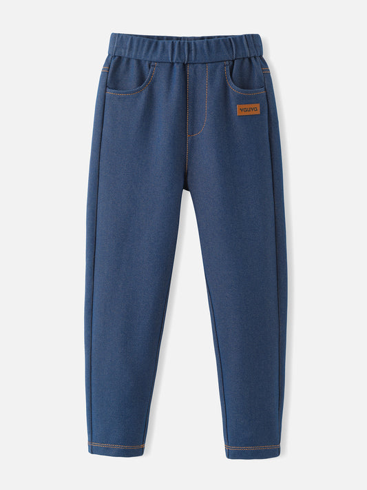 Girls Jersey Denim Leggings
