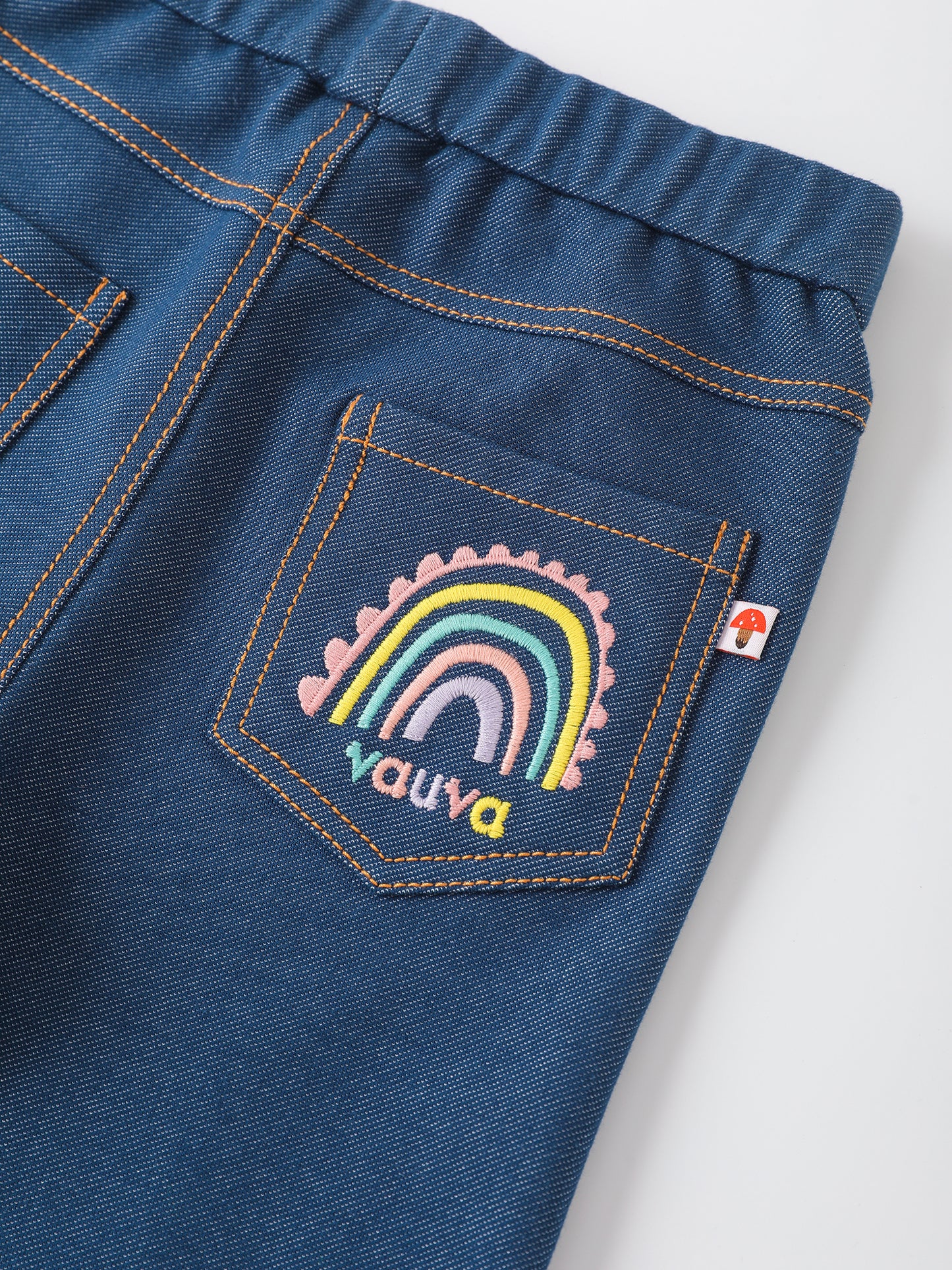 Girls Jersey Denim Leggings