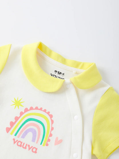 Baby Girls Graphic Shortie Romper