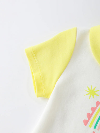 Baby Girls Graphic Shortie Romper