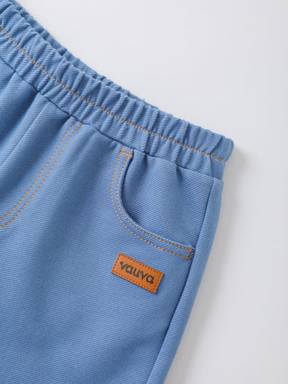 Girls Jersey Denim Shorts