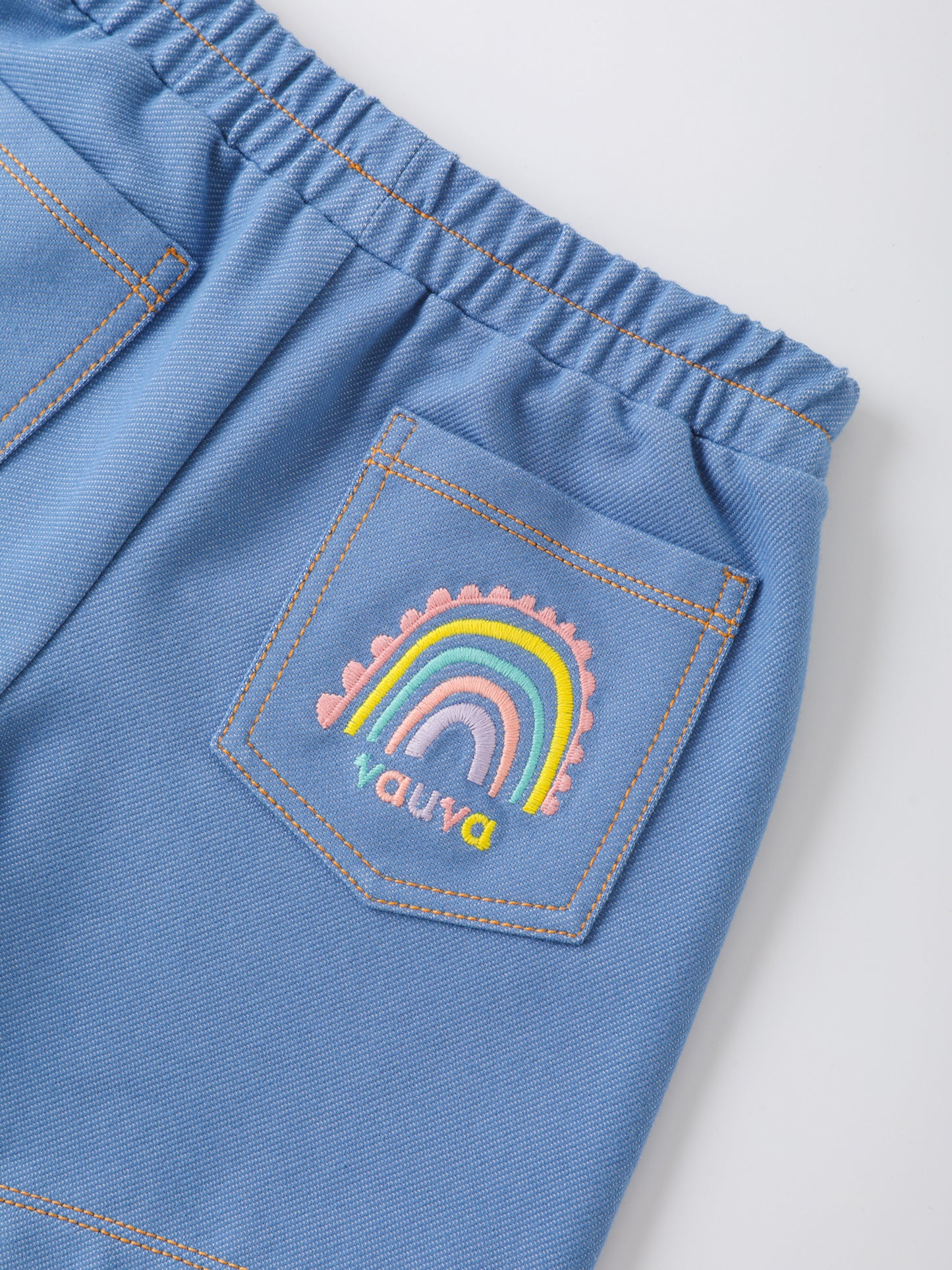 Girls Jersey Denim Shorts