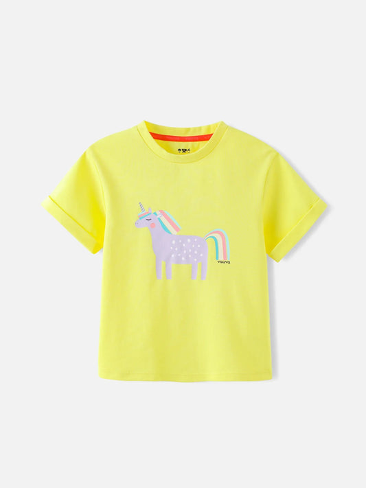 Girls Short Sleeves Graphic Tee
