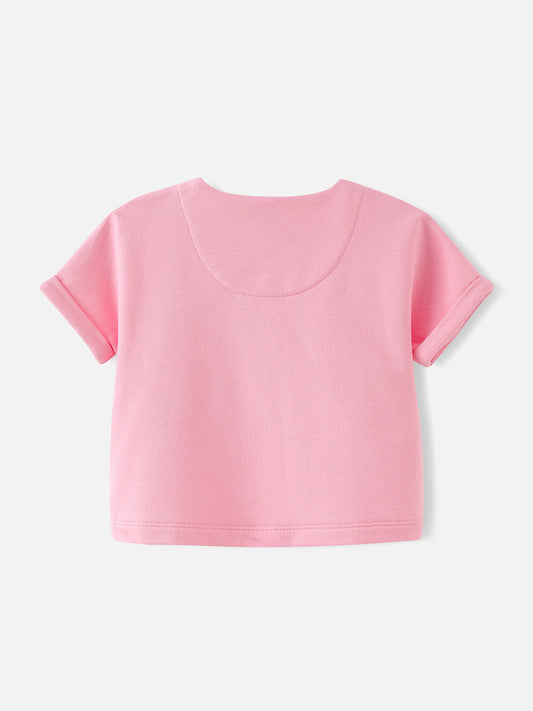 Baby Girls Sleeveless Applique T-Shirt