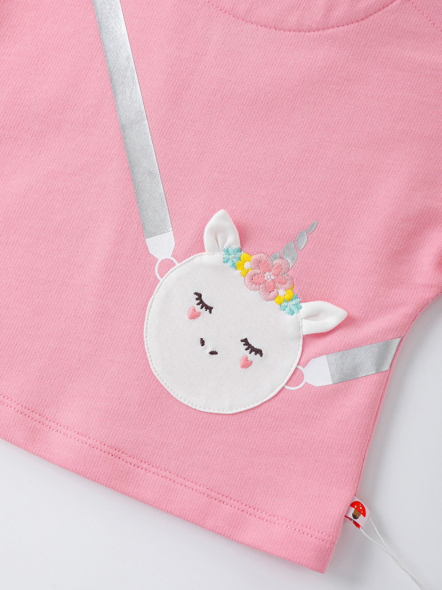 Baby Girls Sleeveless Applique T-Shirt