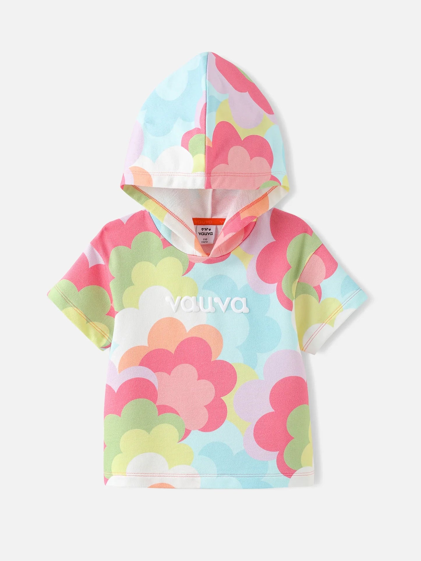 Girls Allover Hooded Crop Top