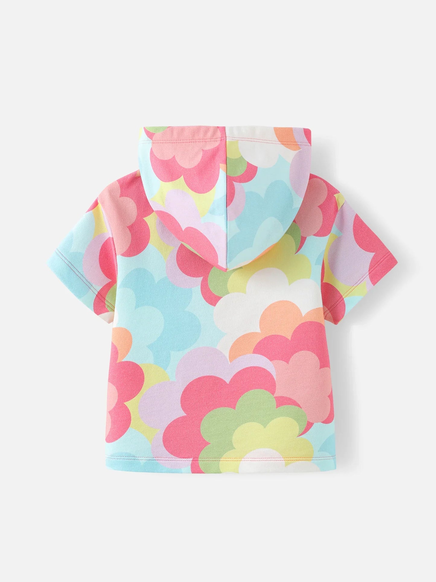 Girls Allover Hooded Crop Top