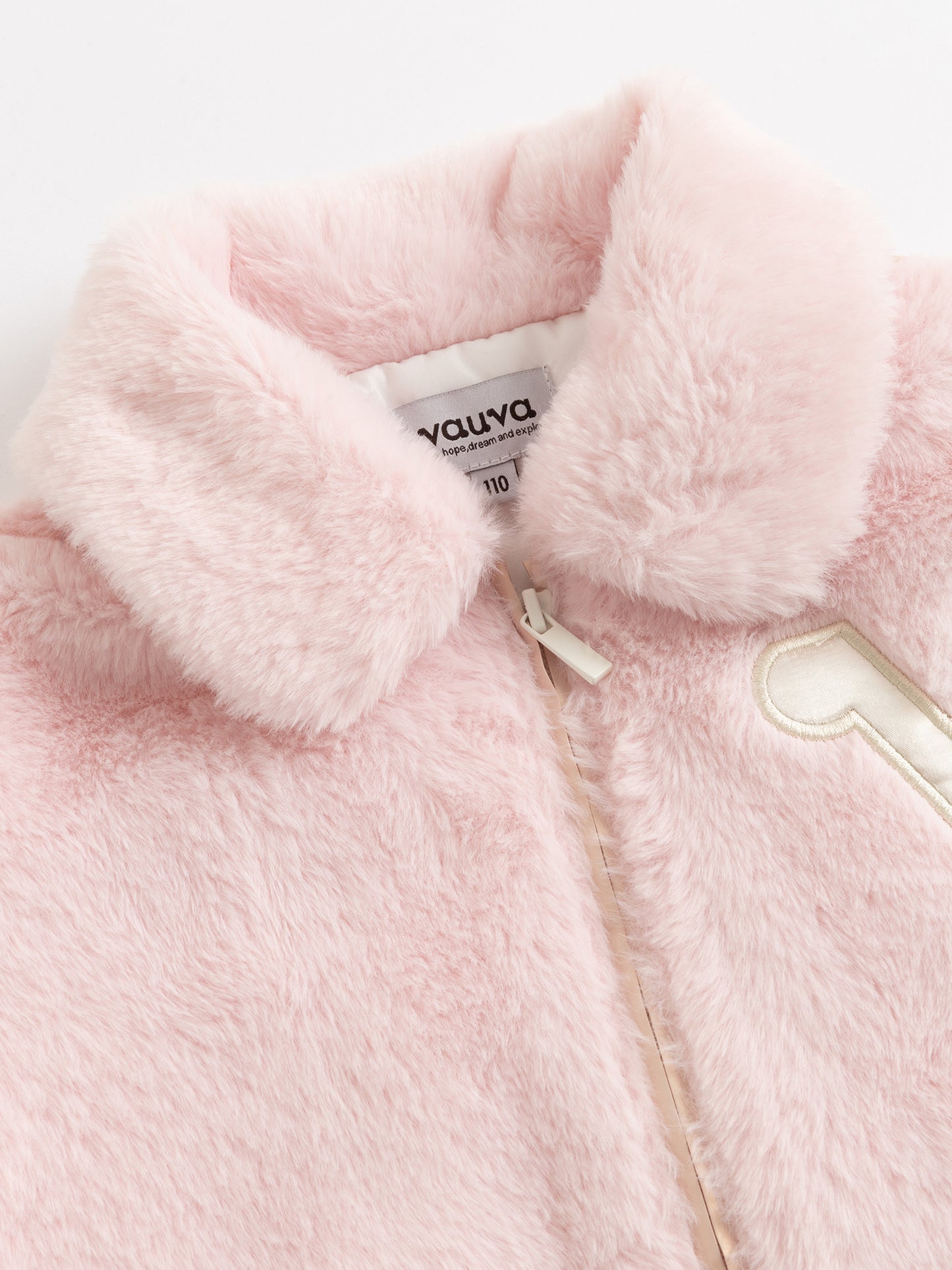 Girls Cozy Plush Jacket with Quilted Padded Lining
