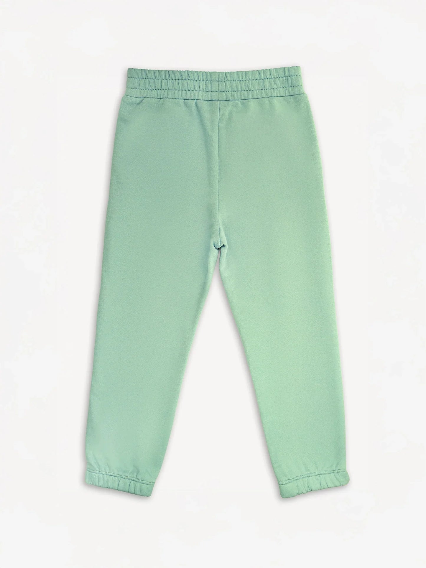 Kids Mint Green Embroidery Sweatpants