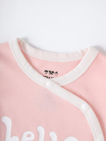 Baby short sleeve stripes bodysuit and leggings set