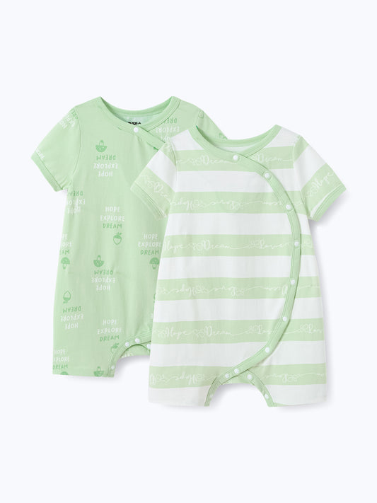 Baby Short Sleeve Romper 2 Pieces Set