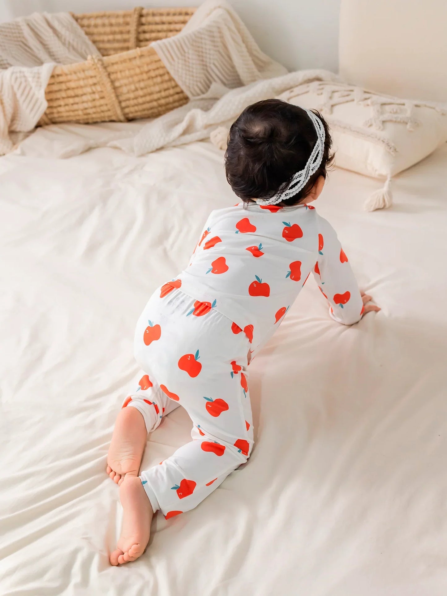 Baby Bamboo All‑Over Fruit Print Long Sleeve Set