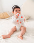 Baby Allover Print Long-Sleeved Bodysuit 3 Pieces Set