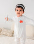 Baby Bamboo Apple Print Long‑Sleeved Romper Set
