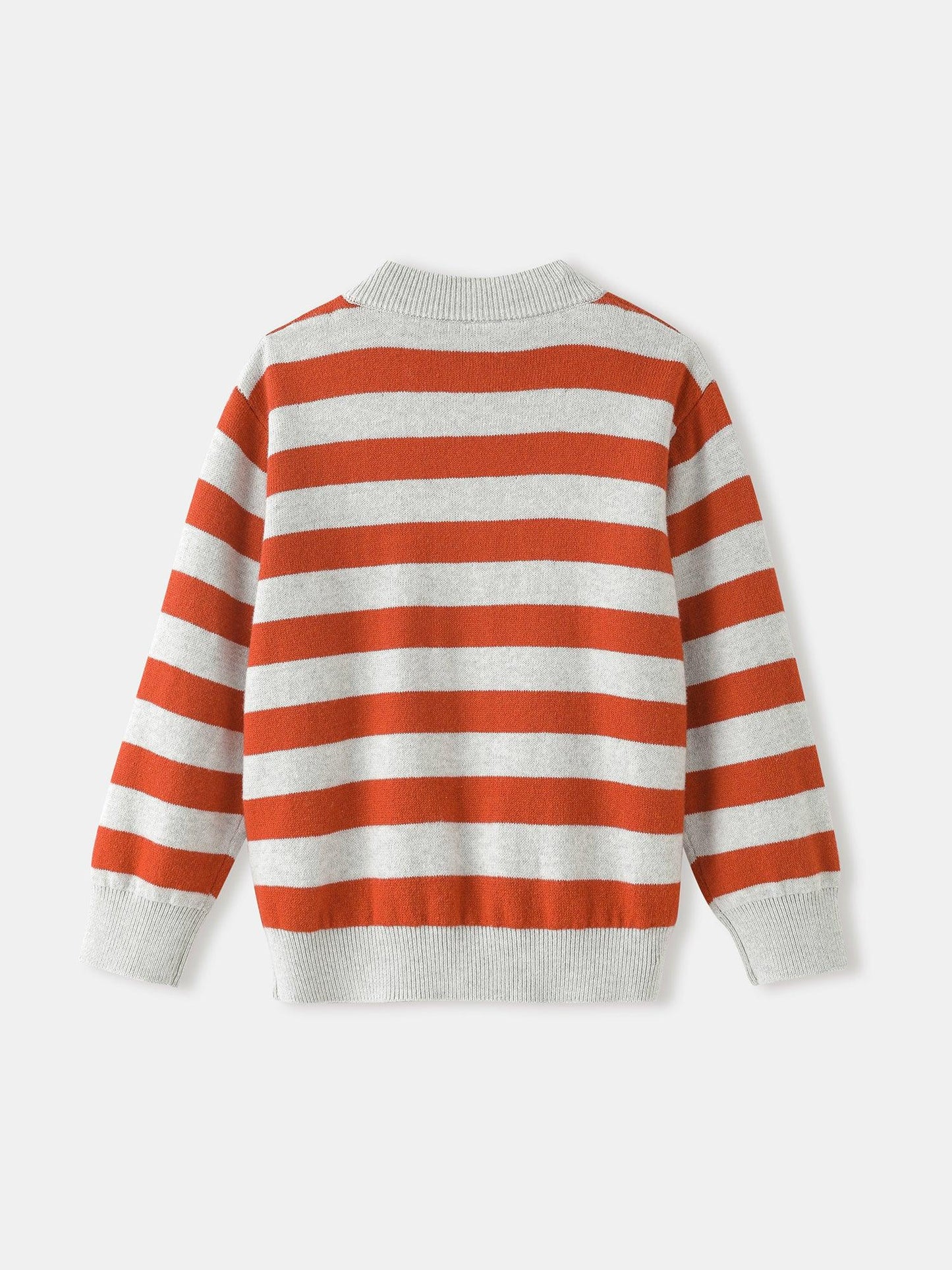 Kids' Striped Fox Knit Cardigan