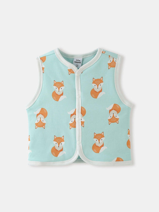 Baby’s Printed Cotton Gilet