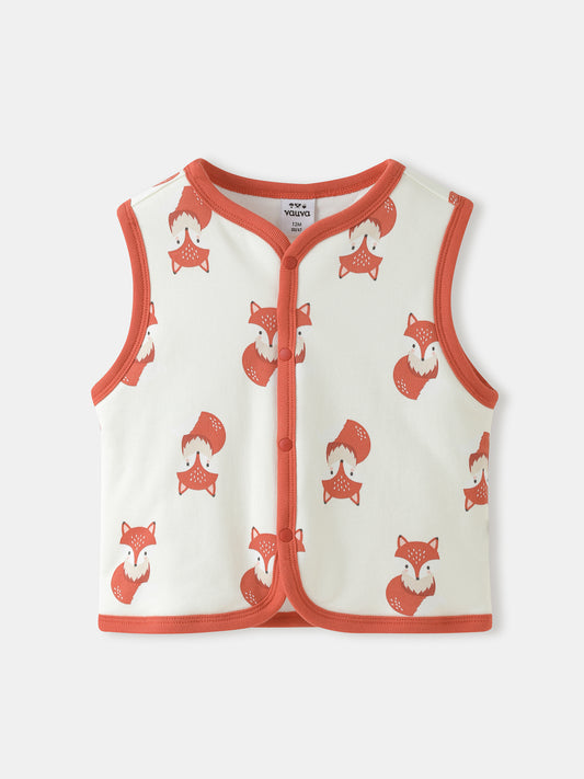 Baby’s Printed Cotton Gilet
