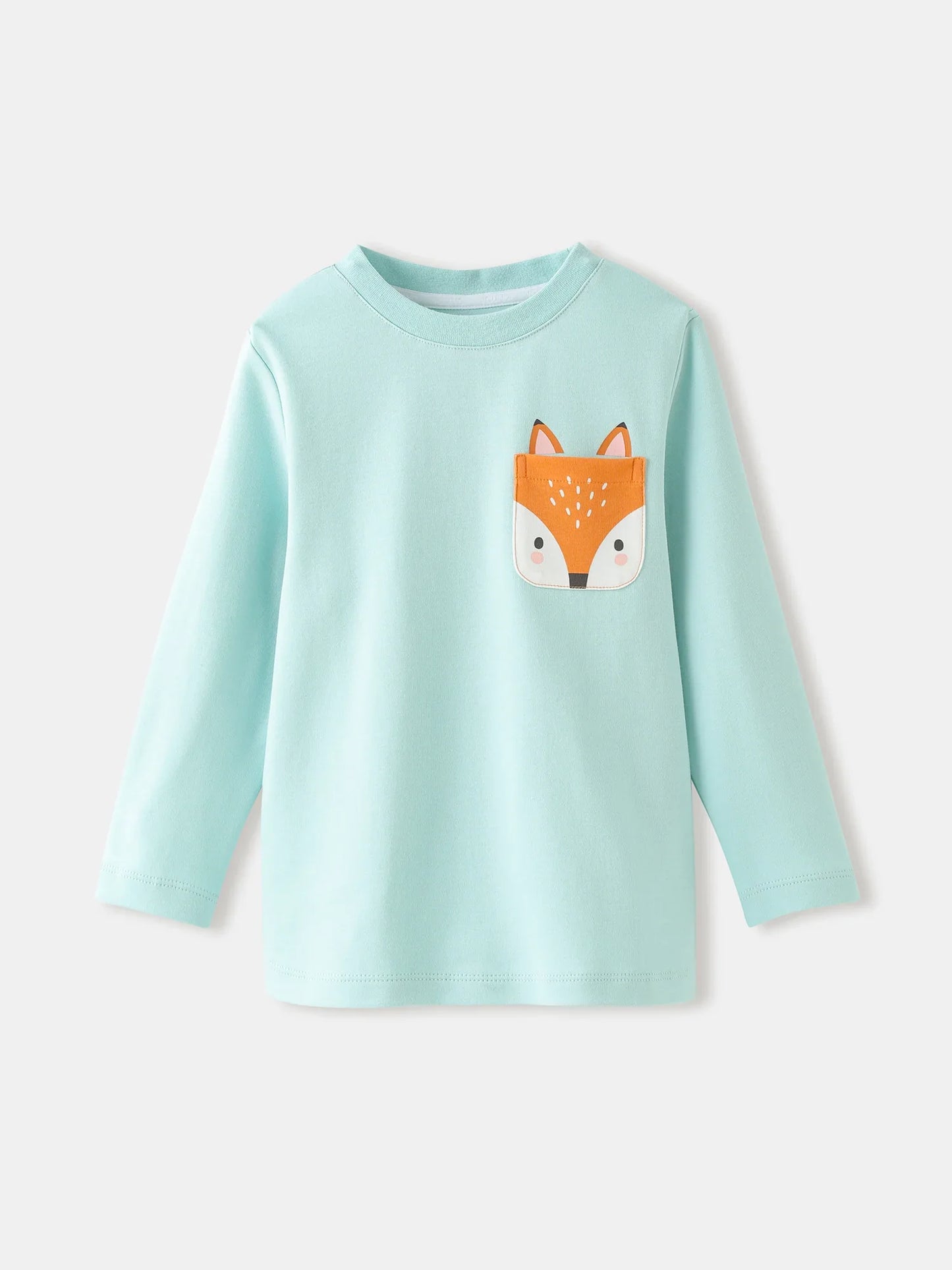 Kids' Fox Pocket Long‑Sleeve T‑Shirt