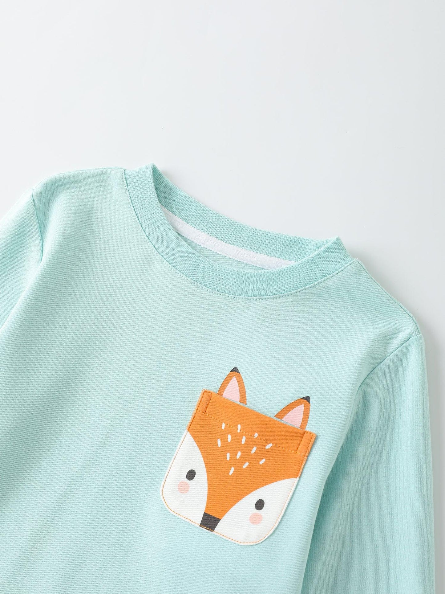 Kids' Fox Pocket Long‑Sleeve T‑Shirt