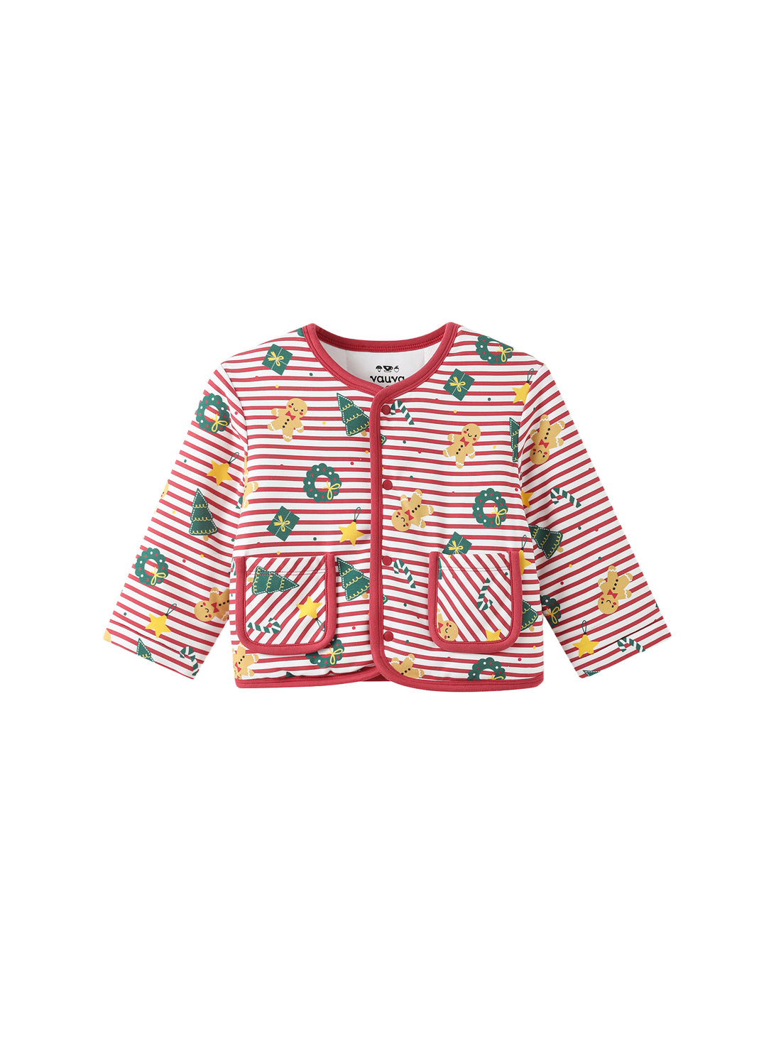 Babies Xmas Pattern Light Padded Jacket