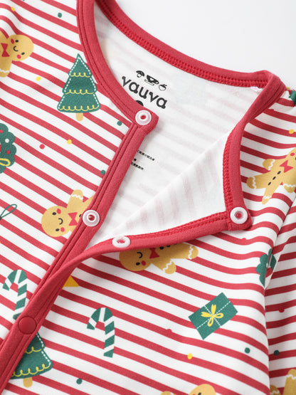 Babies Xmas Pattern Romper