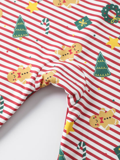 Babies Xmas Pattern Romper