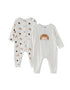 Babies Multi Rompers 2 Pack