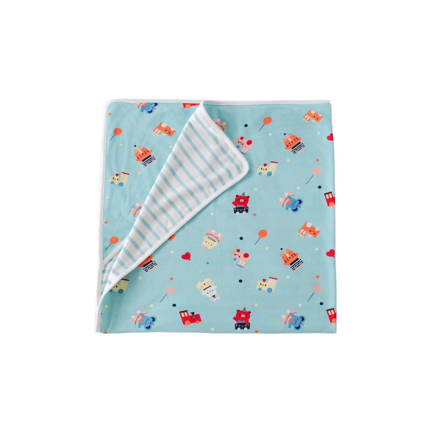 Babies Pattern Blanket & Bib Set