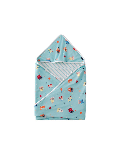 Babies Pattern Blanket & Bib Set