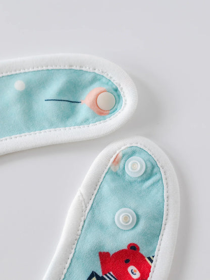 Babies Pattern Blanket & Bib Set