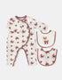 Baby's Romper And Bib Set