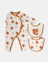 Baby's Romper And Bib Set