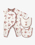 Baby's Romper And Bib Set