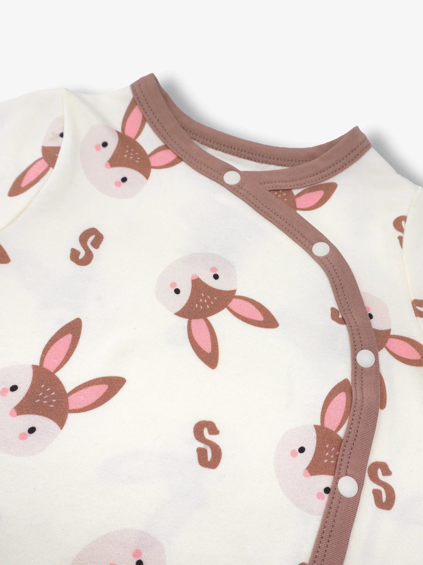 Baby's Romper And Bib Set