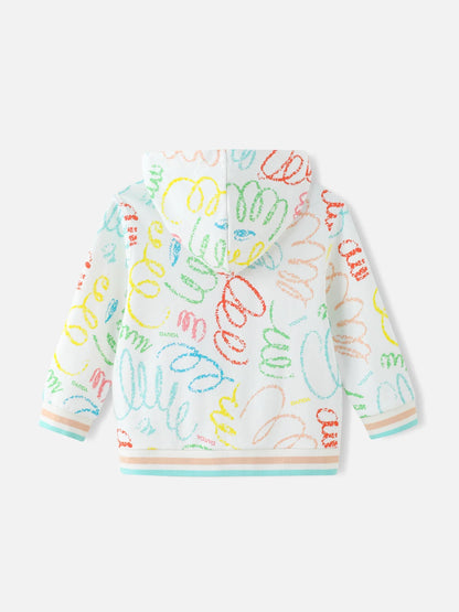 Kids Allover Zipped Hoodie