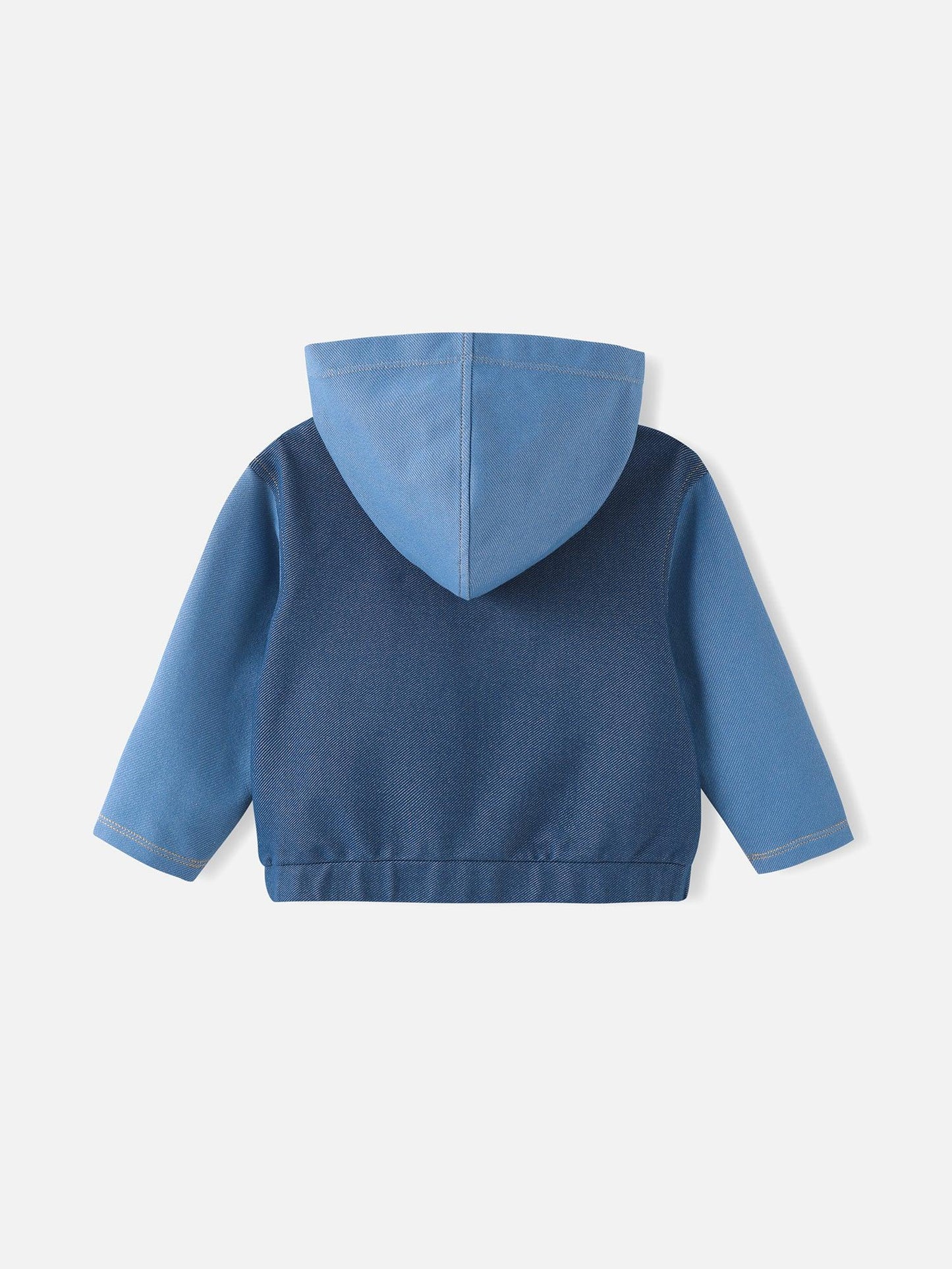 Baby's Jersey Denim Zipped Hoodie