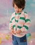 Kids Stripy Hooded Lightweight Jacket