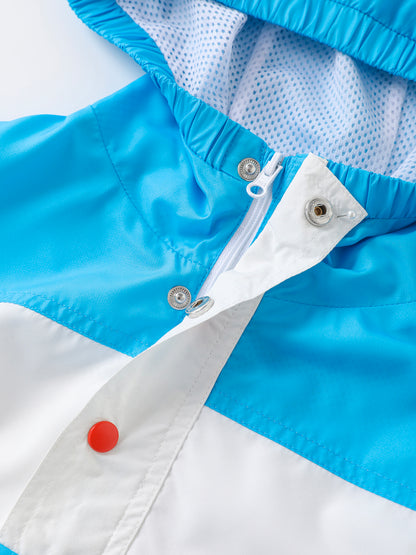 Kids Color Block Pullover Windbreaker