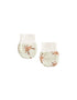 Baby Deer Stripe Cotton Mittens