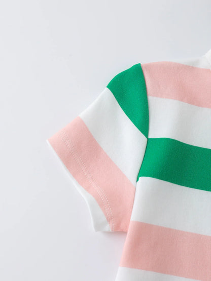 Baby's Stripy Shortie Romper