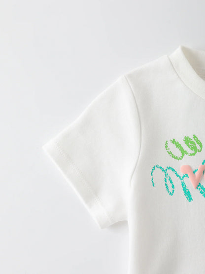 Baby's Graphic Layered Romper